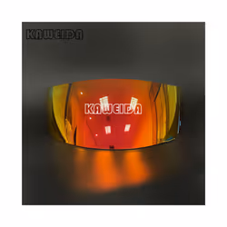 Motorcycle Helmet Lens Full Face Motorcycle Helmet Visor UV-Proof for - Red gold
