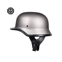 Motorcycle DOT German Style Half Helmet + Goggles for H-arley Biker Pilot - L, 4