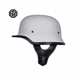 Motorcycle DOT German Style Half Helmet + Goggles for H-arley Biker Pilot - L, 7