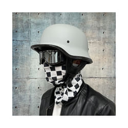 Motorcycle DOT German Style Half Helmet + Goggles for H-arley Biker Pilot - M, 13
