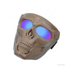 NEW Motocross Skulls Goggles Skull Mask Off-road Eyeglasses Helmet Accessories - Khaki frame color