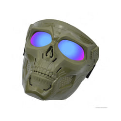 NEW Motocross Skulls Goggles Skull Mask Off-road Eyeglasses Helmet Accessories - Army Green Color