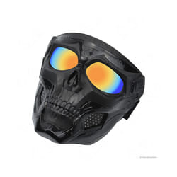 NEW Motocross Skulls Goggles Skull Mask Off-road Eyeglasses Helmet Accessories - Black imitation red