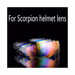 Visors For Scorpion Exo Retro Helmet Lens Motorcycle Helmet Lens Endoscope - Revo transparent red
