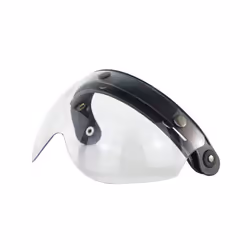 Open Face Helmet Visor Motorcycle Helmet Bubble Visor Lens Bubble Shield - Clear