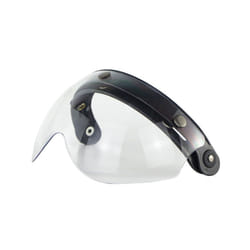 Open Face Helmet Visor Motorcycle Helmet Bubble Visor Lens Bubble Shield - Clear