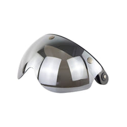 Open Face Helmet Visor Motorcycle Helmet Bubble Visor Lens Bubble Shield - Silver