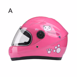 Children Helmet Motorcycle Helmet Scooter Crash  Boy And Girl Kid Lovely - A
