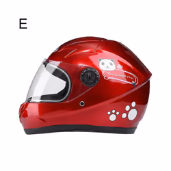 Children Helmet Motorcycle Helmet Scooter Crash Boy And Girl Kid Lovely - E