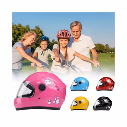 Children Helmet Motorcycle Helmet Scooter Crash  Boy And Girl Kid Lovely - C