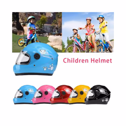 Children Helmet Motorcycle Helmet Scooter Crash  Boy And Girl Kid Lovely - C