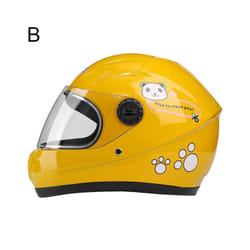 Children Helmet Motorcycle Helmet Scooter Crash  Boy And Girl Kid Lovely - B