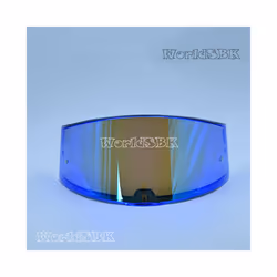 LS2 FF397 FF801 Motorcycle Helmet Visor Clear Dark Smoke Multicolour Silver - Blue
