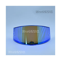 LS2 FF397 FF801 Motorcycle Helmet Visor Clear Dark Smoke Multicolour Silver - Blue