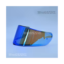 LS2 FF397 FF801 Motorcycle Helmet Visor Clear Dark Smoke Multicolour Silver - Revo Blue