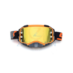Motorcycle Goggles Motocross Helmet Cycling Glasses Outdoor Racing Sunglasses - Orange LENS-1