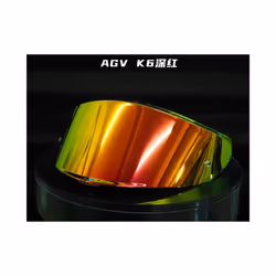 K6 Helmet Visor Motorcycle Full Face Helmet Visor Lens Night Vision Visor - Red Gold