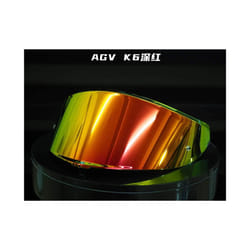 K6 Helmet Visor Motorcycle Full Face Helmet Visor Lens Night Vision Visor - Red Gold