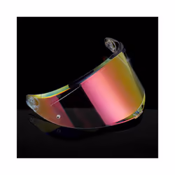 K6 Helmet Visor Motorcycle Full Face Helmet Visor Lens Night Vision Visor - Red Gold