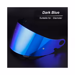 SHOEI Glamster Motorcycle Helmet Lens Retro Full Face Helmet Visor Anti-UV - Dark blue