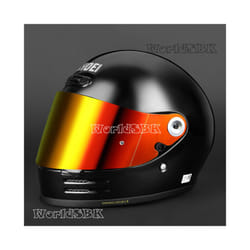 SHOEI Glamster CPB-1V Motorcycle Helmet Lens Retro Full Face Helmet Visor - Red gold