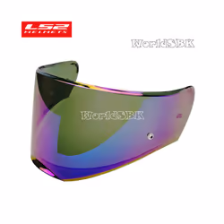 LS2 FF390 Breaker Full Face Helmet Lens Extra Helmet Visor with Anti-fog - Rainbow