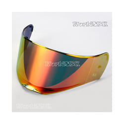 LS2 FF390 Breaker Full Face Helmet Lens Extra Helmet Visor with Anti-fog - red gold