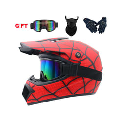 Motorcycle Youth Kids Child Helmet Full Face Motocross Casco Moto Off-road - S, V