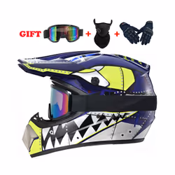 Motorcycle Youth Kids Child Helmet Full Face Motocross Casco Moto Off-road - S, V