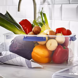 Sistema KLIP IT Food Storage Container | 9.67 L | Stackable & Airtight Fridge/Freezer Food Box with Lid | BPA-Free Plastic |...