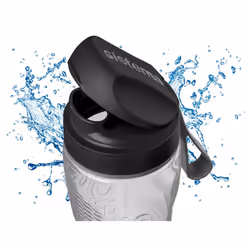 Sistema Hydrate Tritan Active Bottle-800 ml, Black, 8.1 x 7.1 x 23.4 cm
