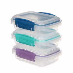 Sistema Klip It Food Storage Container  200 ml  3-Pack (Colors May Vary)
