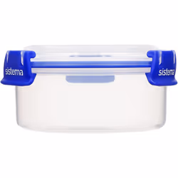 Sistema KLIP IT PLUS Round Food Storage Containers | 300 ml Leak-Proof, Stackable & Airtight Fridge/Freezer Containers with Lid...