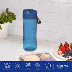 Hydrate Tritan Swift Water Bottle | 600 ml | Leakproof Water Bottle | BPA-Free | Recyclable with TerraCycle| Ocean