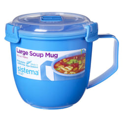 Sistema Large Microwave Soup Mug, 900 ml - Assorted Colours