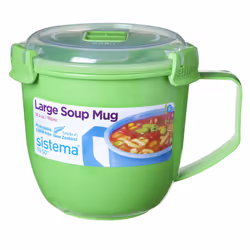Sistema Large Microwave Soup Mug, 900 ml - Assorted Colours