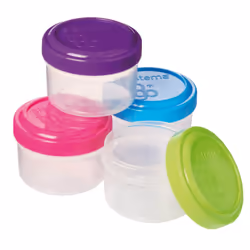 Sistema 21470, Jar, Oval, 0.035 L, Blue, Green, Pink, Purple, 47 mm, 47 mm
