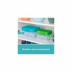 NEST IT Meal Prep Containers | 1.9 L | Airtight Food Storage Containers with Compartments & Lids | BPA-Free | Recyclable with TerraCycle | Green | 5