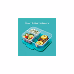 NEST IT Meal Prep Containers | 1.9 L | Airtight Food Storage Containers with Compartments & Lids | BPA-Free | Recyclable with TerraCycle | Green | 5