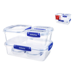 Sistema Klip It Plus Rectangular Box Blue, Transparent 6 pc(s)