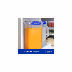 Sistema KLIP IT PLUS Juice Jug | Airtight 2 Litre Plastic Jug for Milk, Water & More | BPA-Free