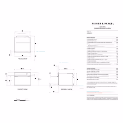 Fisher & Paykel OM60NDLX1 microwave Black, Stainless steel Combination microwave Built-in 49 L 900 W - Additional view 8