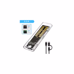 M.2 NVME NGFF External SSD Case 10Gbps PCIe SSD Box for Laptop (Type C-Type C-A)