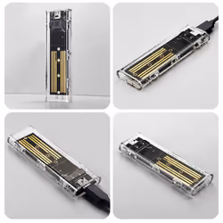 M.2 NVME NGFF External SSD Case 10Gbps PCIe SSD Box for Laptop (Type C-Type C-A)
