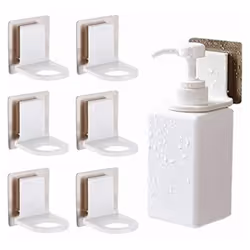 Shampoo Holder Hook Mounted Hand Sanitizer Holder,Self Adhesive Hooks