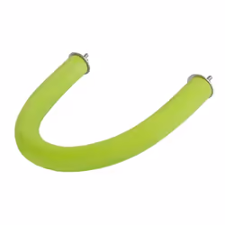 Bird Wood Perch Stand Toys, U-Shaped Curved Corner Pet Stand Rack-Green26X2.5X23Cm
