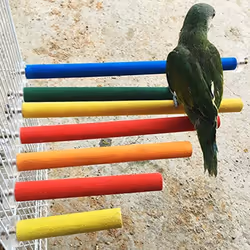 Bird Wood Perch Stand Toys, U-Shaped Curved Corner Pet Stand Rack-Green26X2.5X23Cm