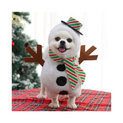 Christmas Snowman Costume  Snowman Dog Costume  Dog Christmas Clothes Holiday Dog Cat Pet For Christmas Cosplay Pet Clothes