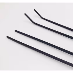 Aquarium Tweezers Stainless Steel Straight And Curved Tweezers Set For Fish Tank Aquatic Plants Long Handle Reptile Feeding Tongs10.5 Inch Black