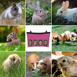 Rabbit Feeding Bag|Large 28*46*4 Rabbit Hay Bag-Red
